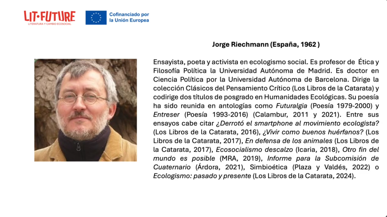 Entrevistas Lit-Future: Jorge Riechmann